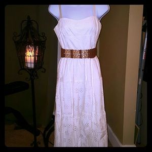 White Summer Strapless Dress